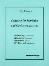 Concerto for Marimba and Orchestra Marimba and Piano Reduction cover